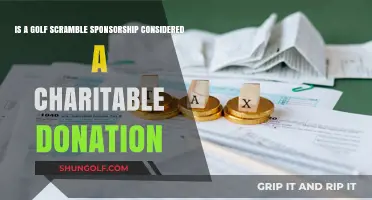 Golf Scramble Sponsorships: Are They Tax-Deductible Charitable Donations?