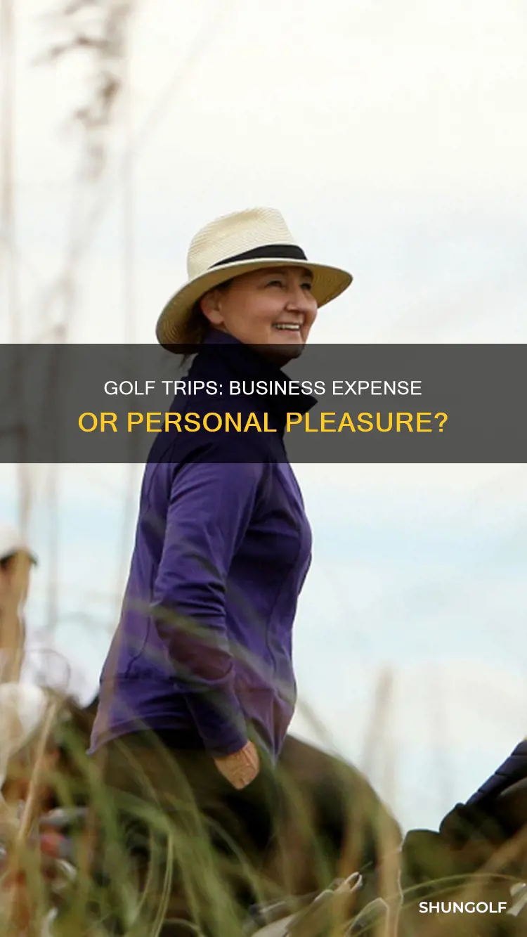 is a golf trip business expense