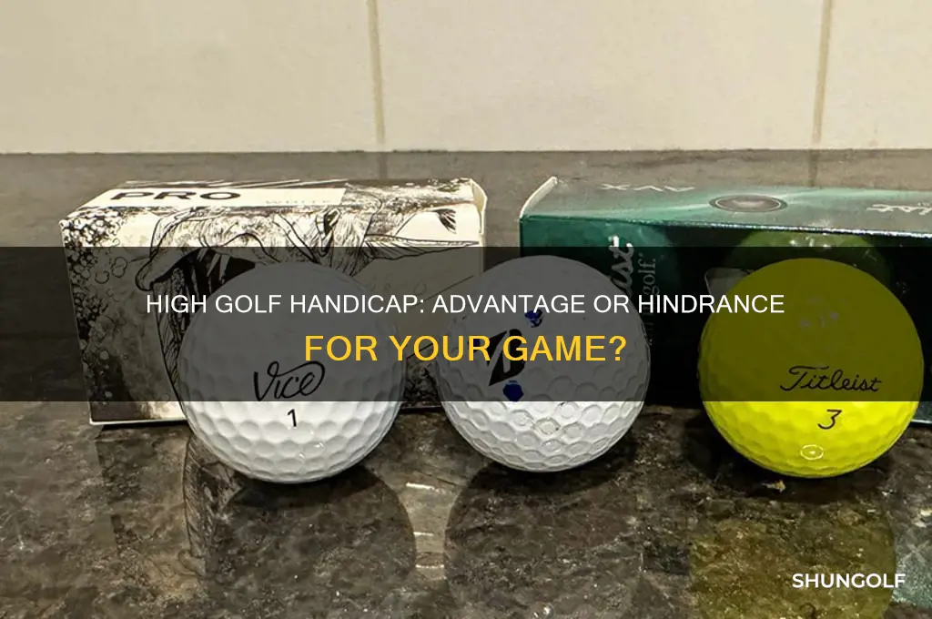 is a high golf handicap good or bad