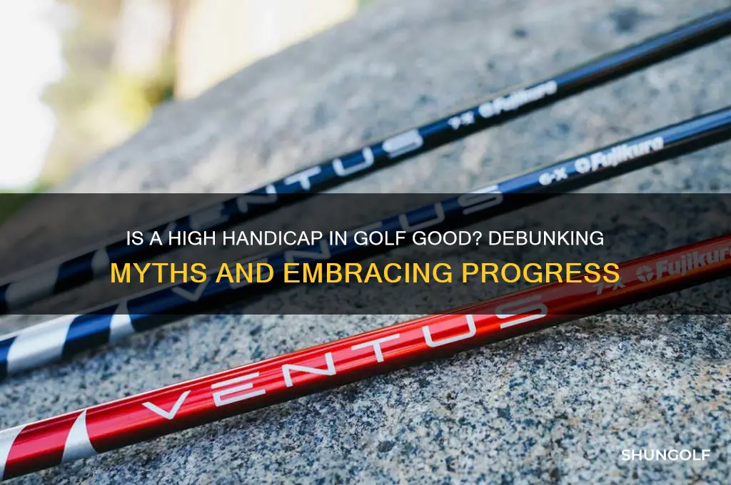is a high handicap in golf good