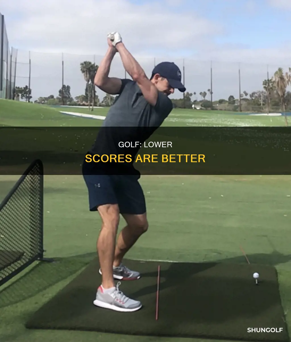 is a higher golf score better