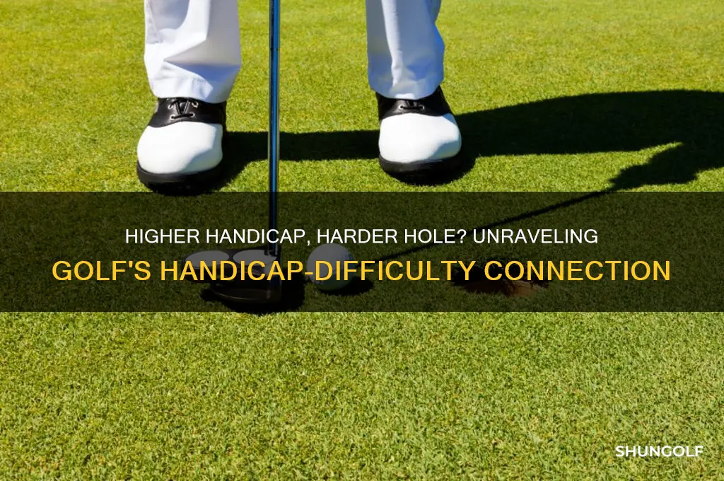 is a higher handicap mean a harder golf hole