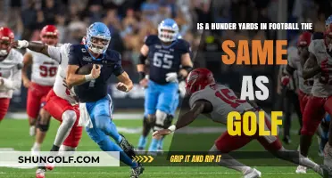 Comparing 100 Yards in Football vs. Golf: Similarities and Differences