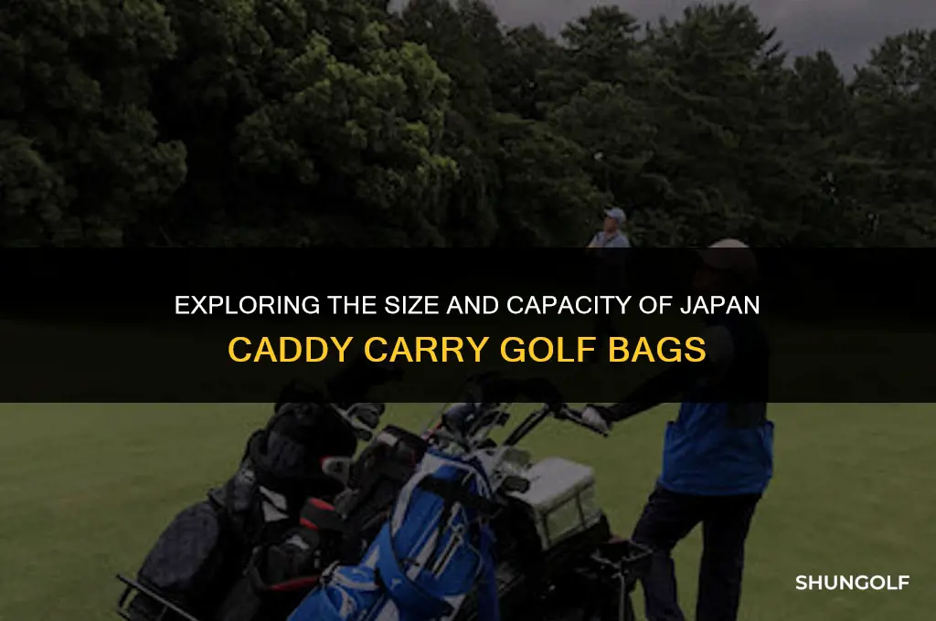 is a japan caddy carry golf bag big