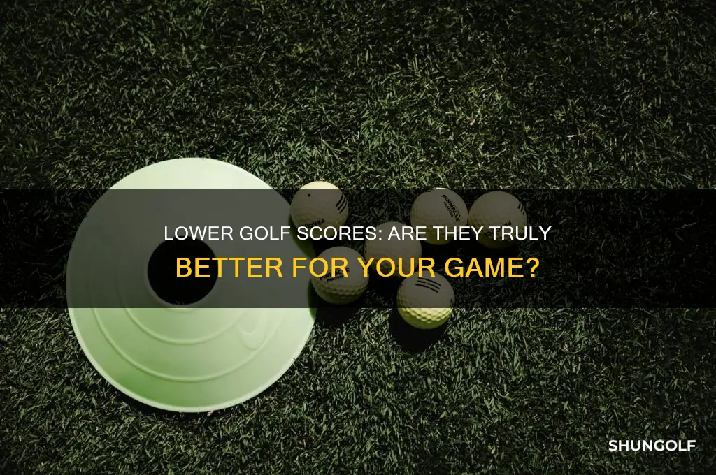 is a lower score better in golf