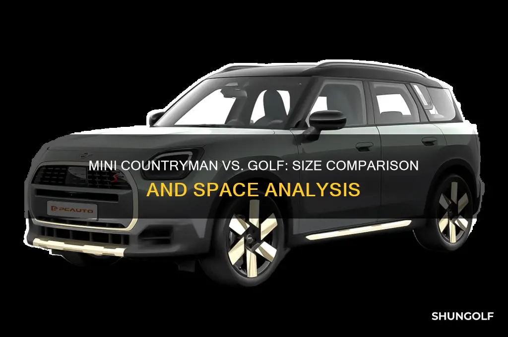 is a mini countryman bigger than a golf