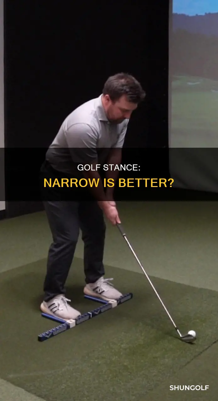 is a narrow golf stance better