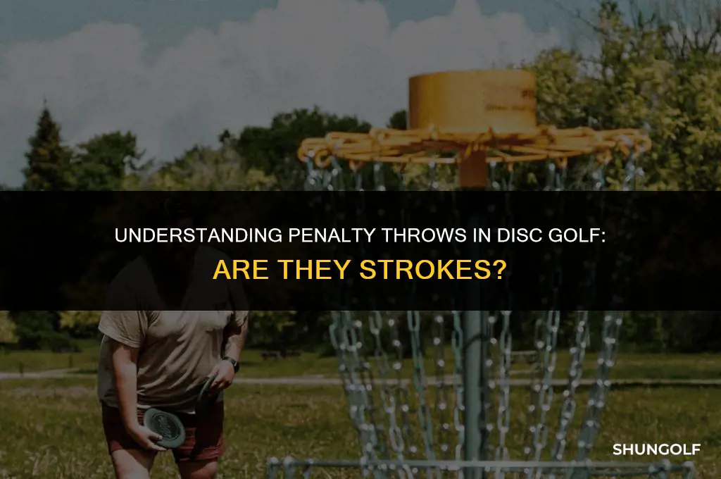 is a penalty throw in disc golf a stroke
