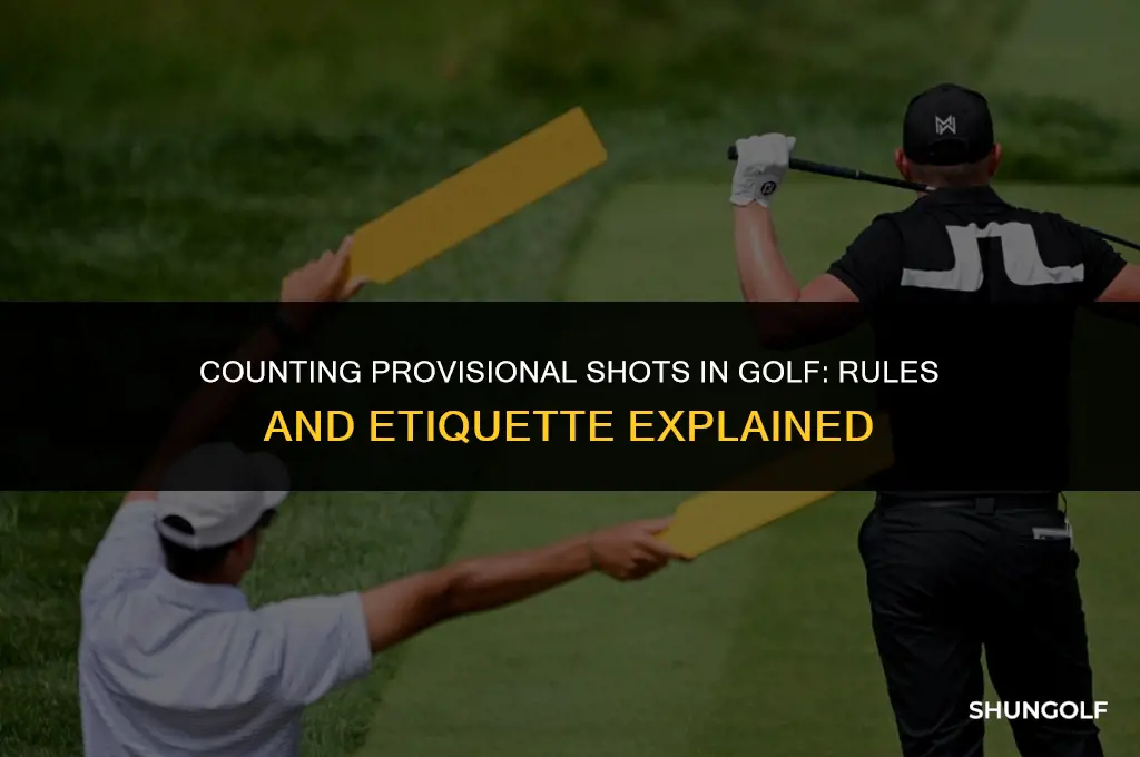 is a provisional shot in golf counted as a shot