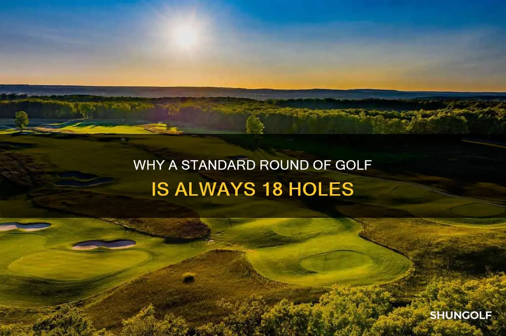 is a round of golf 18 holes