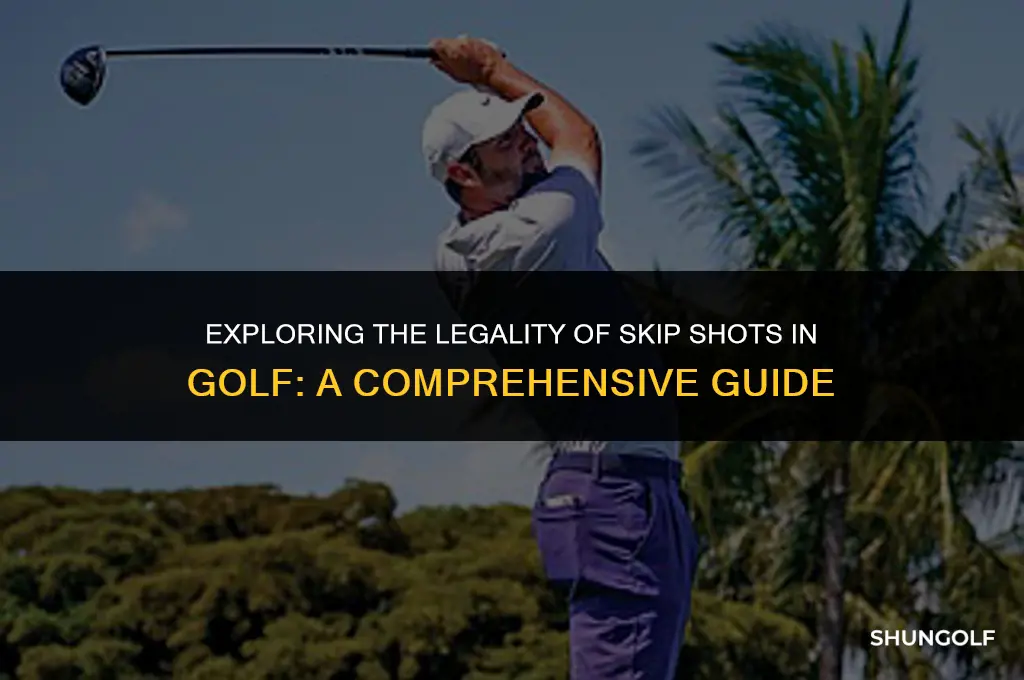 is a skip shot legal golf