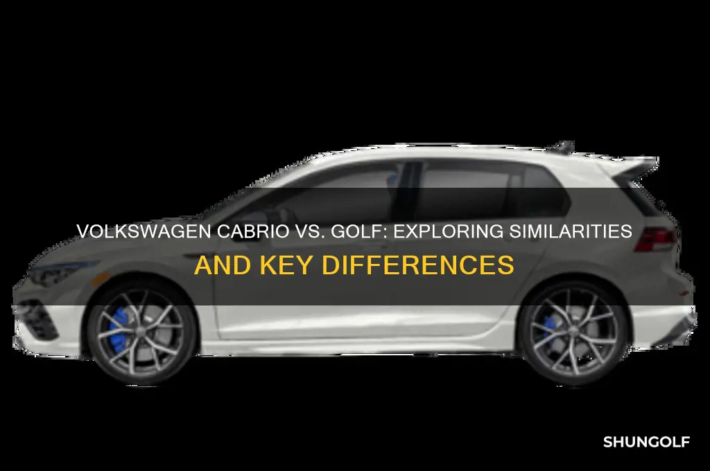 is a volkswagen cabrio in golf similar