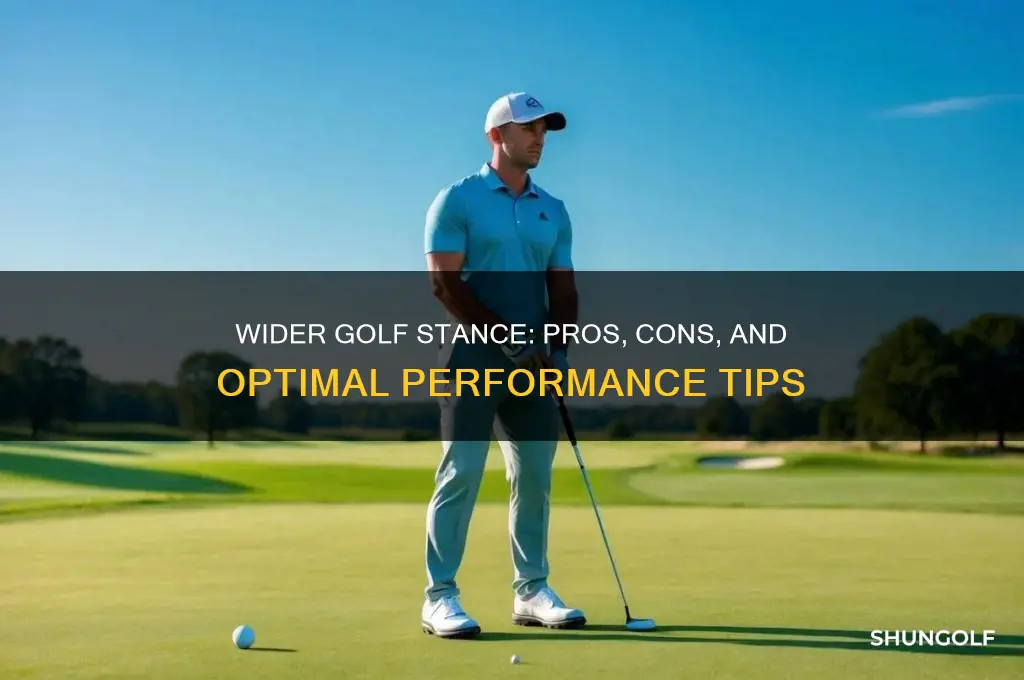 is a wider stance better in golf