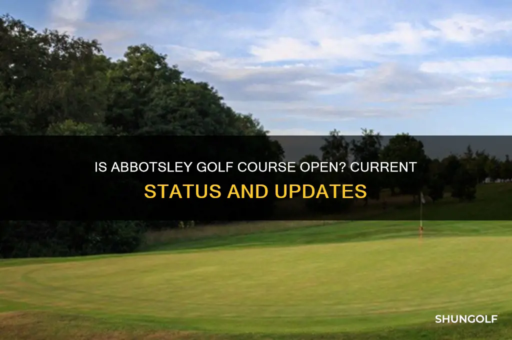 is abbotsley golf course open
