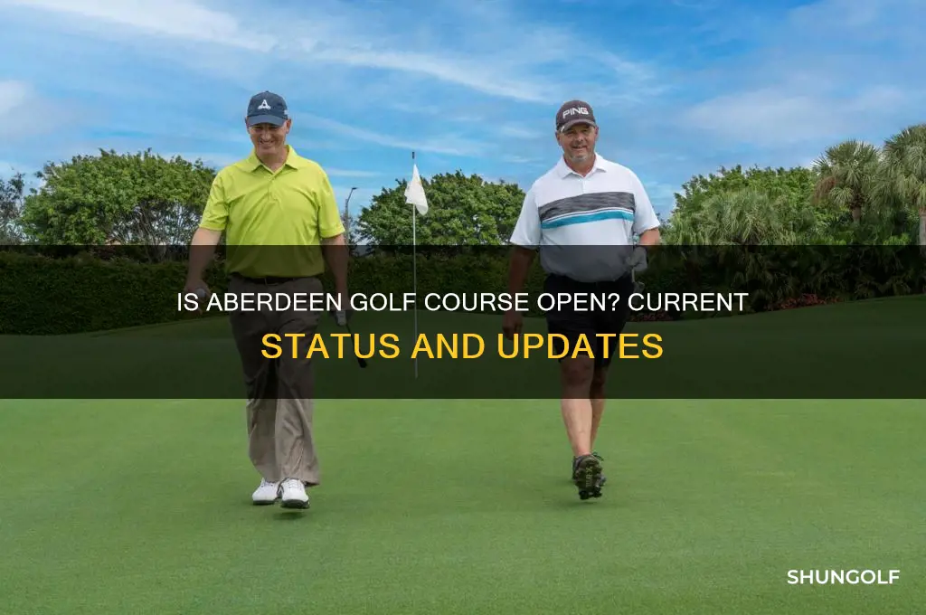 is aberdeen golf course open
