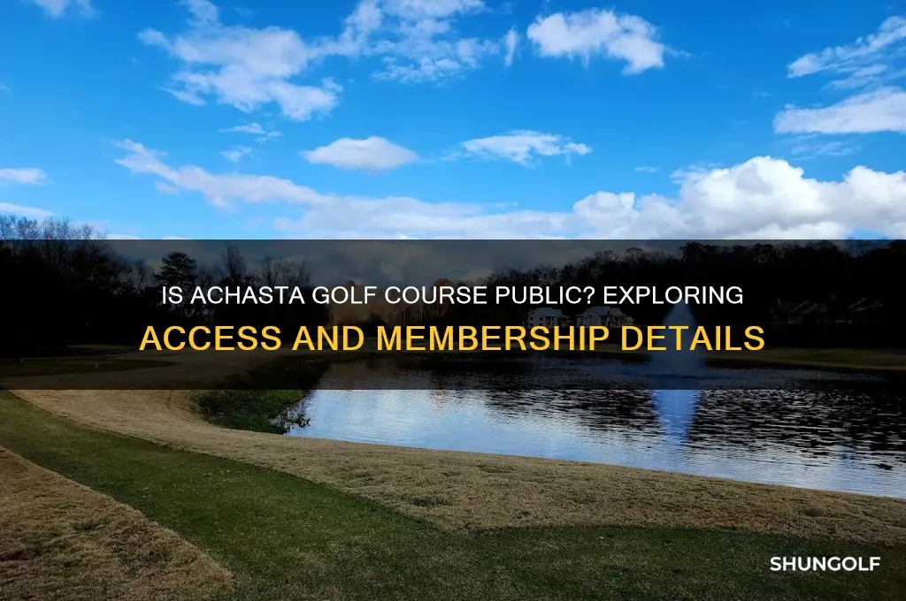 is achasta golf course public