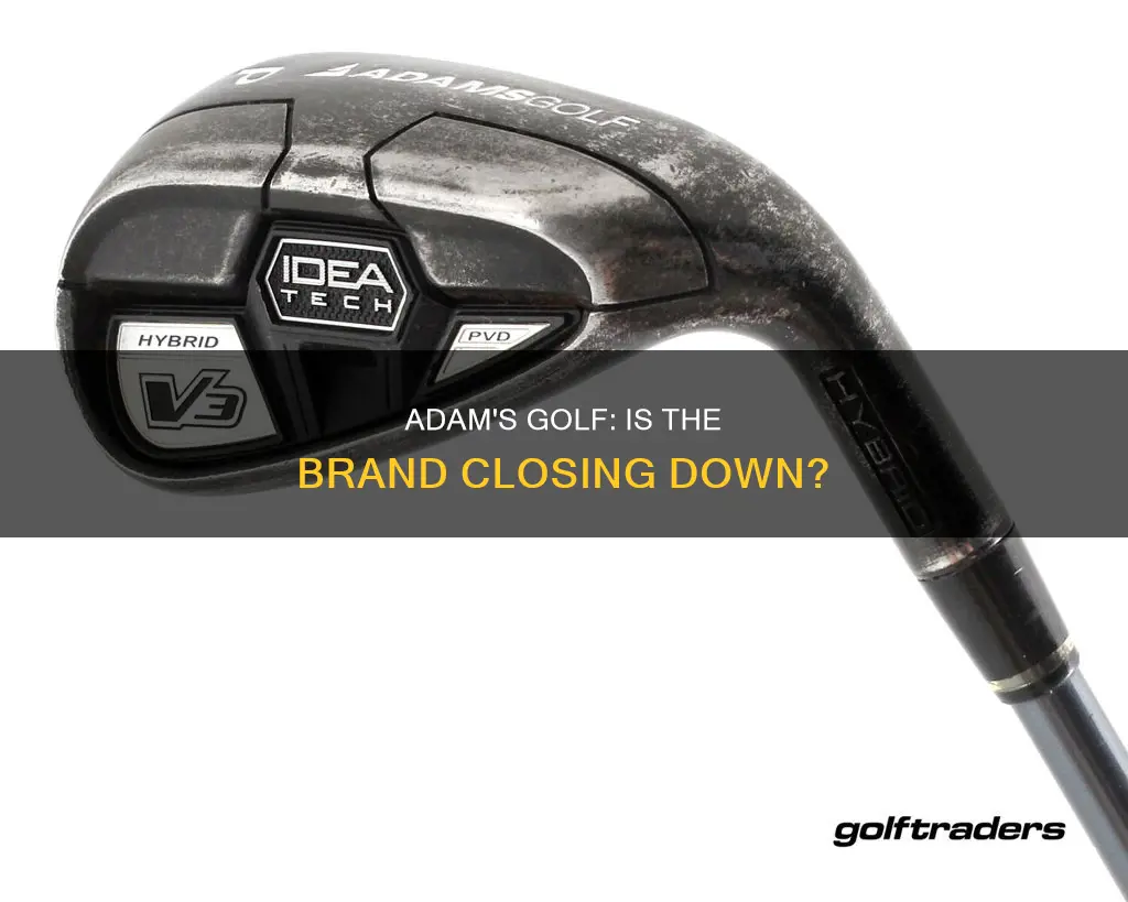 is adams golf closing