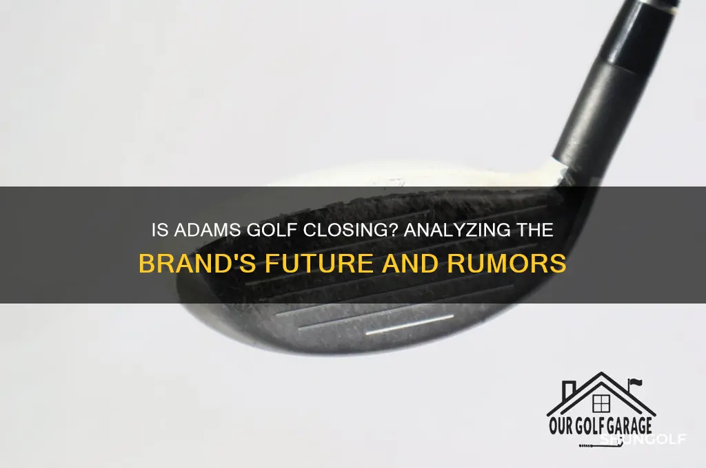 is adams golf going out of business