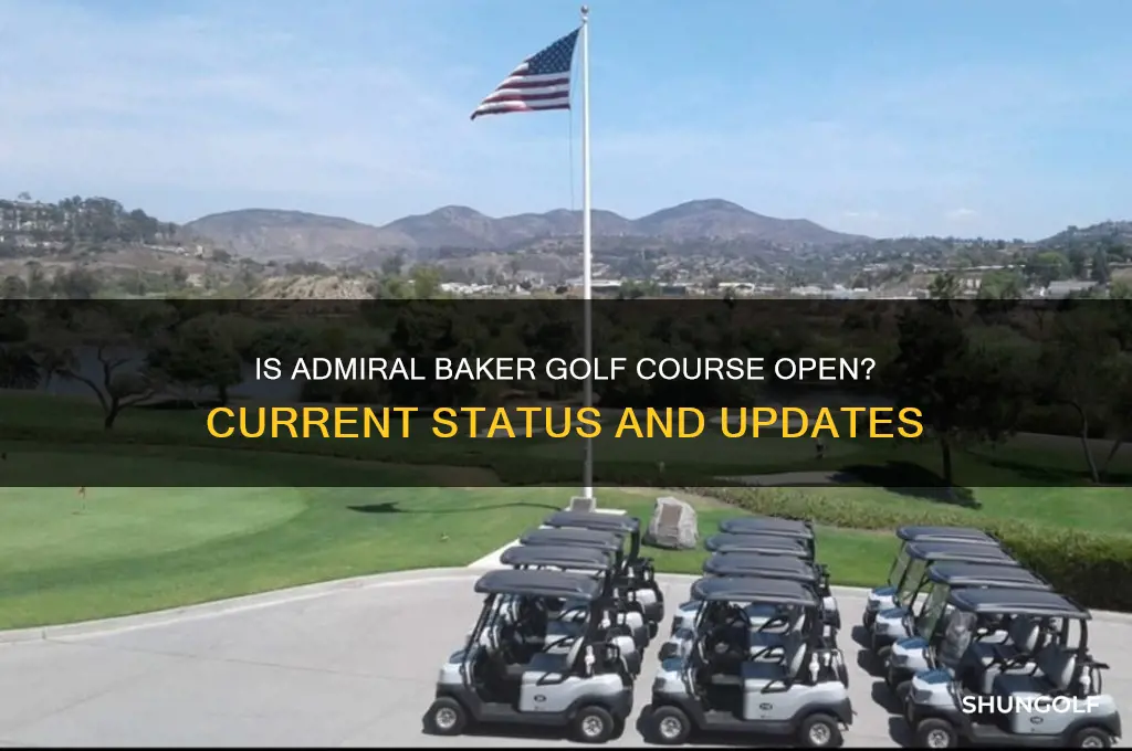 is admiral baker golf course open
