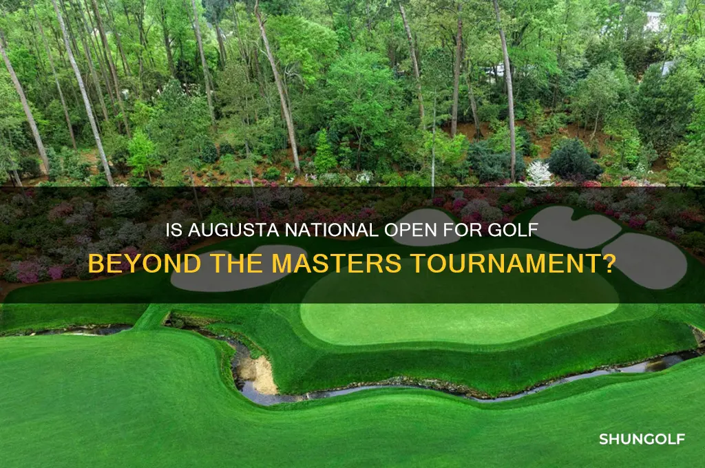 is agusta open for golf besides the masters