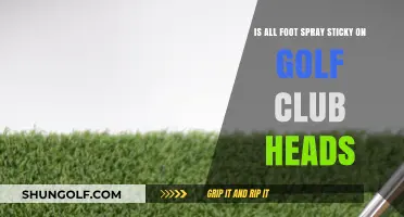 Does Foot Spray Leave a Sticky Residue on Golf Club Heads?