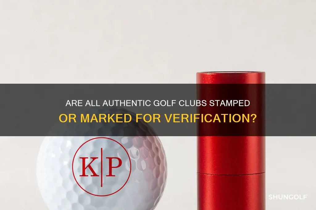 is all genuine golf journey stamped or marked