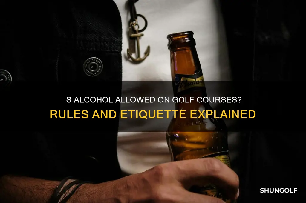 is alochol allowed on golf course