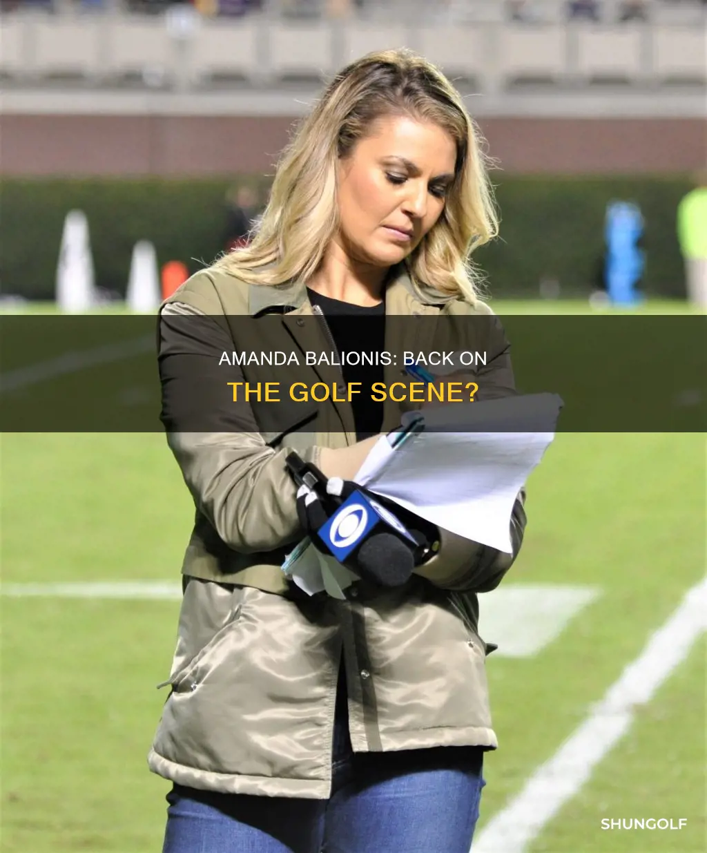 is amanda balionis back on golf