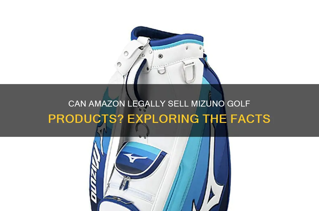 is amazon allowed to sell mizuno golf