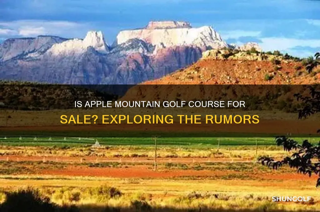 is apple mountain golf course for sale