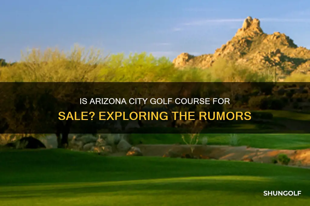 is arizona city golf course for sale