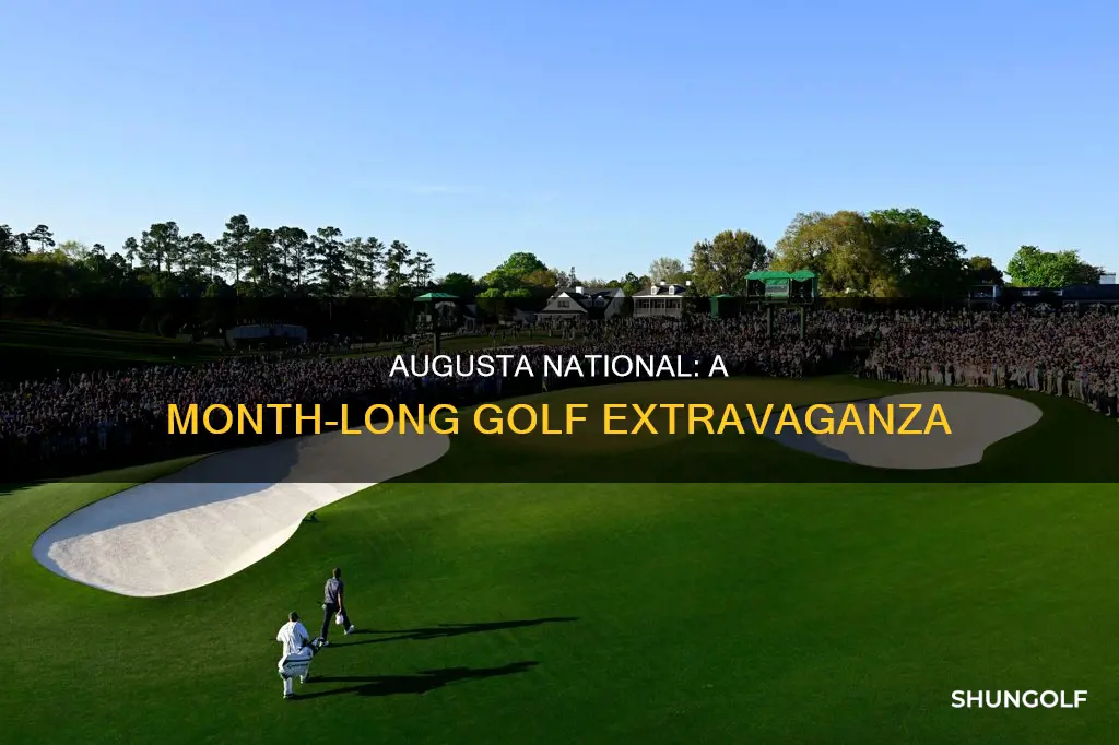 is augusta national golf month