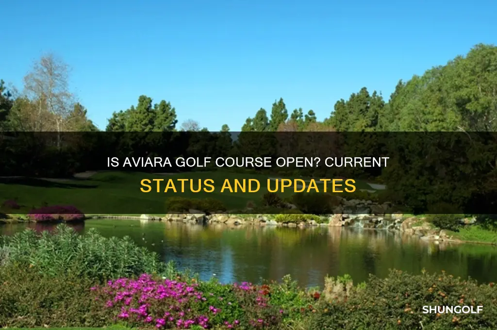 is aviara golf course open