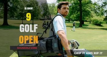 Is the Back 9 Golf Course Open for Play?