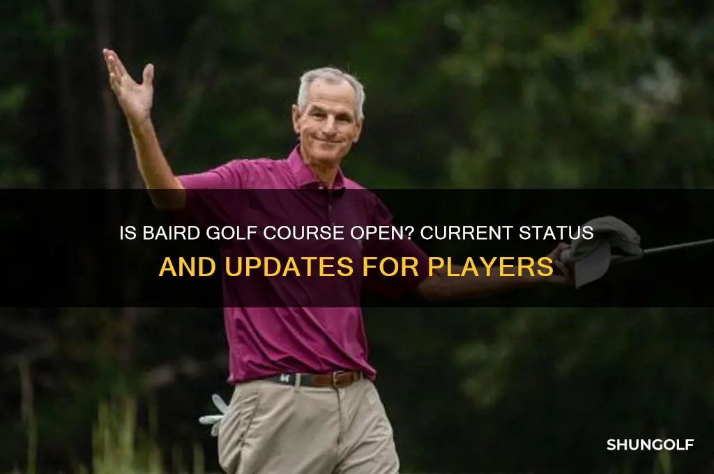 is baird golf course open