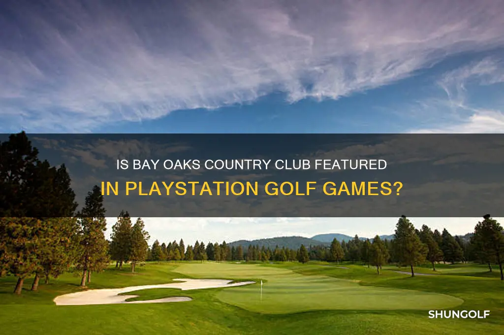 is bay oaks country club on playstation golf games