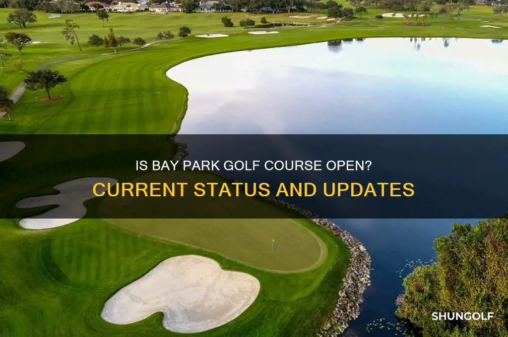 is bay park golf course open