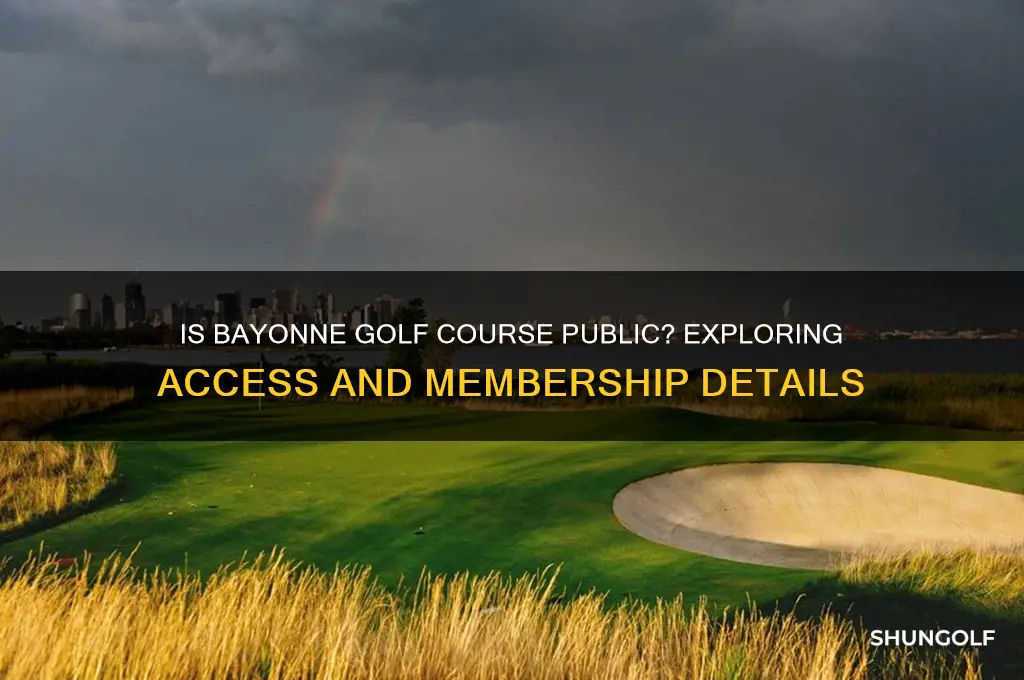 is bayonne golf course public