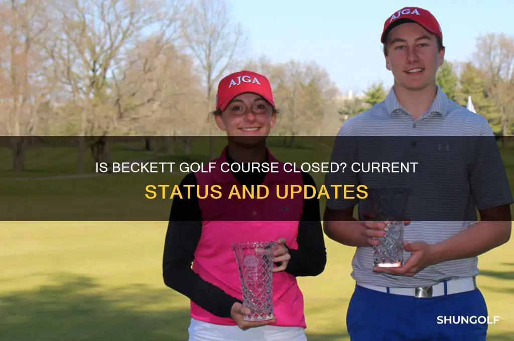 is beckett golf course closed