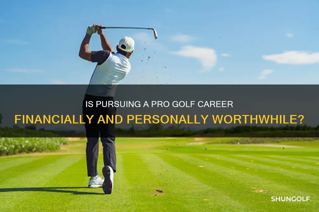 is becoming a pro golfer worth it