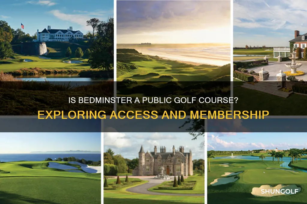 is bedmister a public golf course