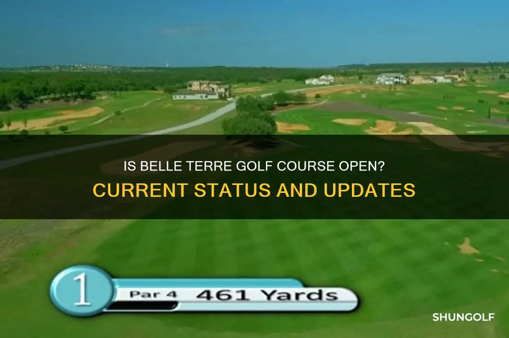 is belle terre golf course open