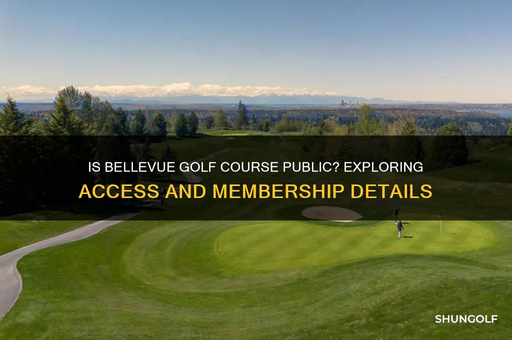 is bellevue golf course public