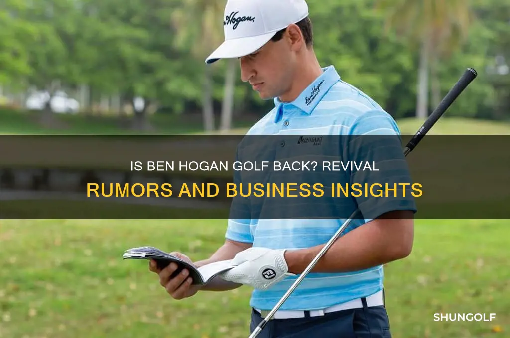 is ben hogan golf back in business