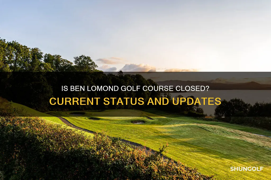 is ben lomond golf course closed