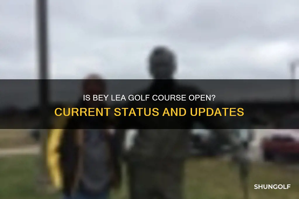 is bey lea golf course open