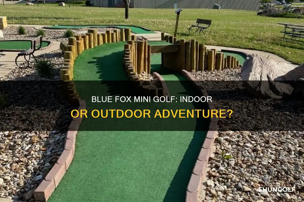 is blue fox mini golf outdoor or indoor