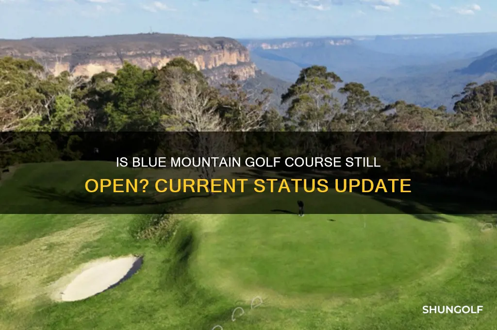 is blue mountain golf course still open