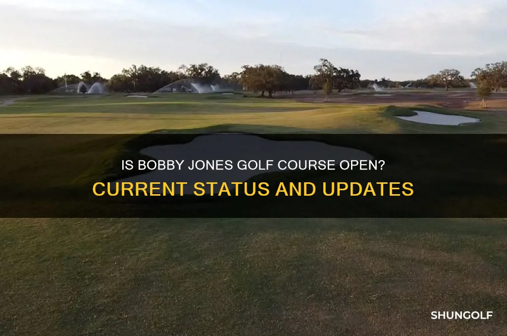 is bobby jones golf course open