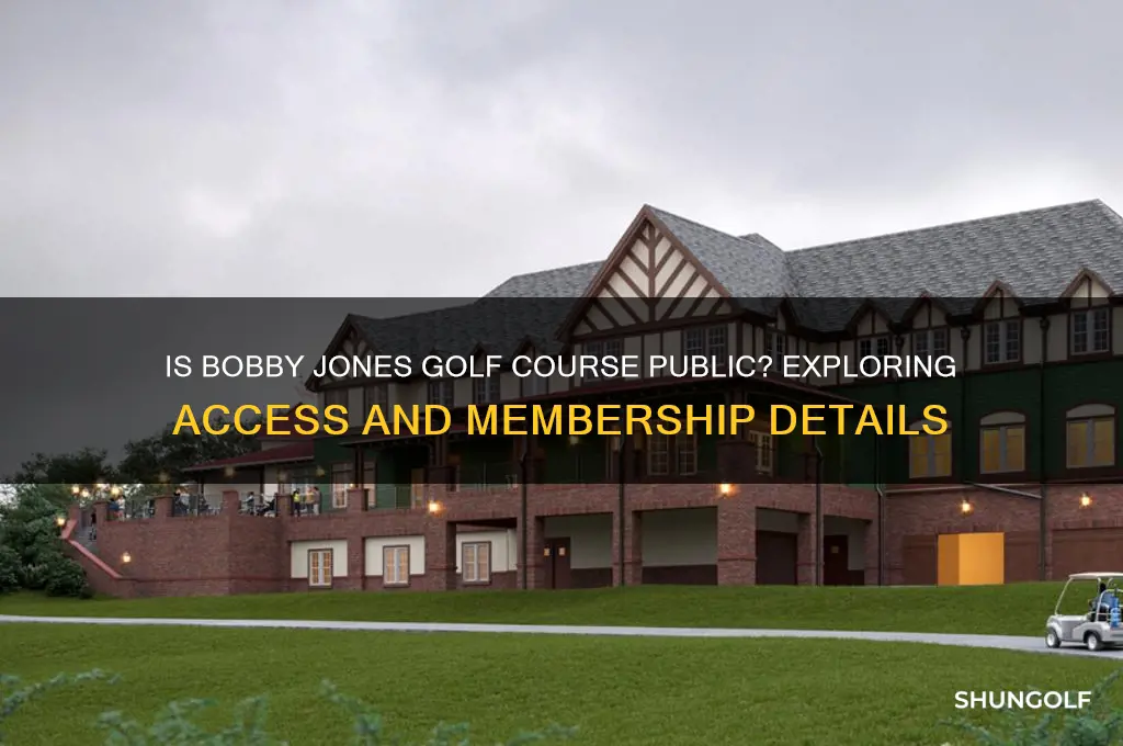 is bobby jones golf course public